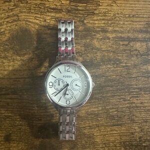 Fossil silver watch